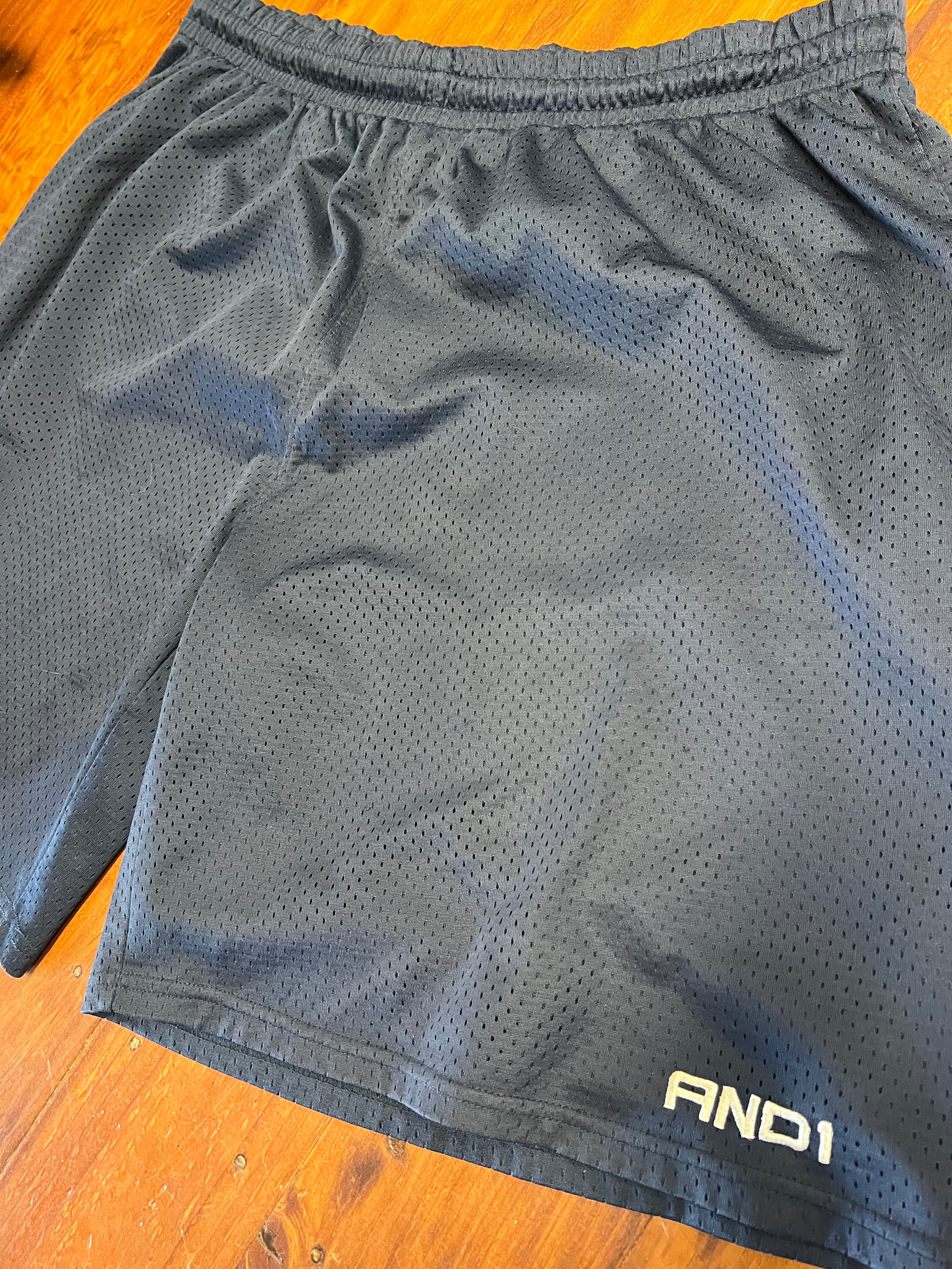 3XL - 2000s AND1 Black Basketball Shorts