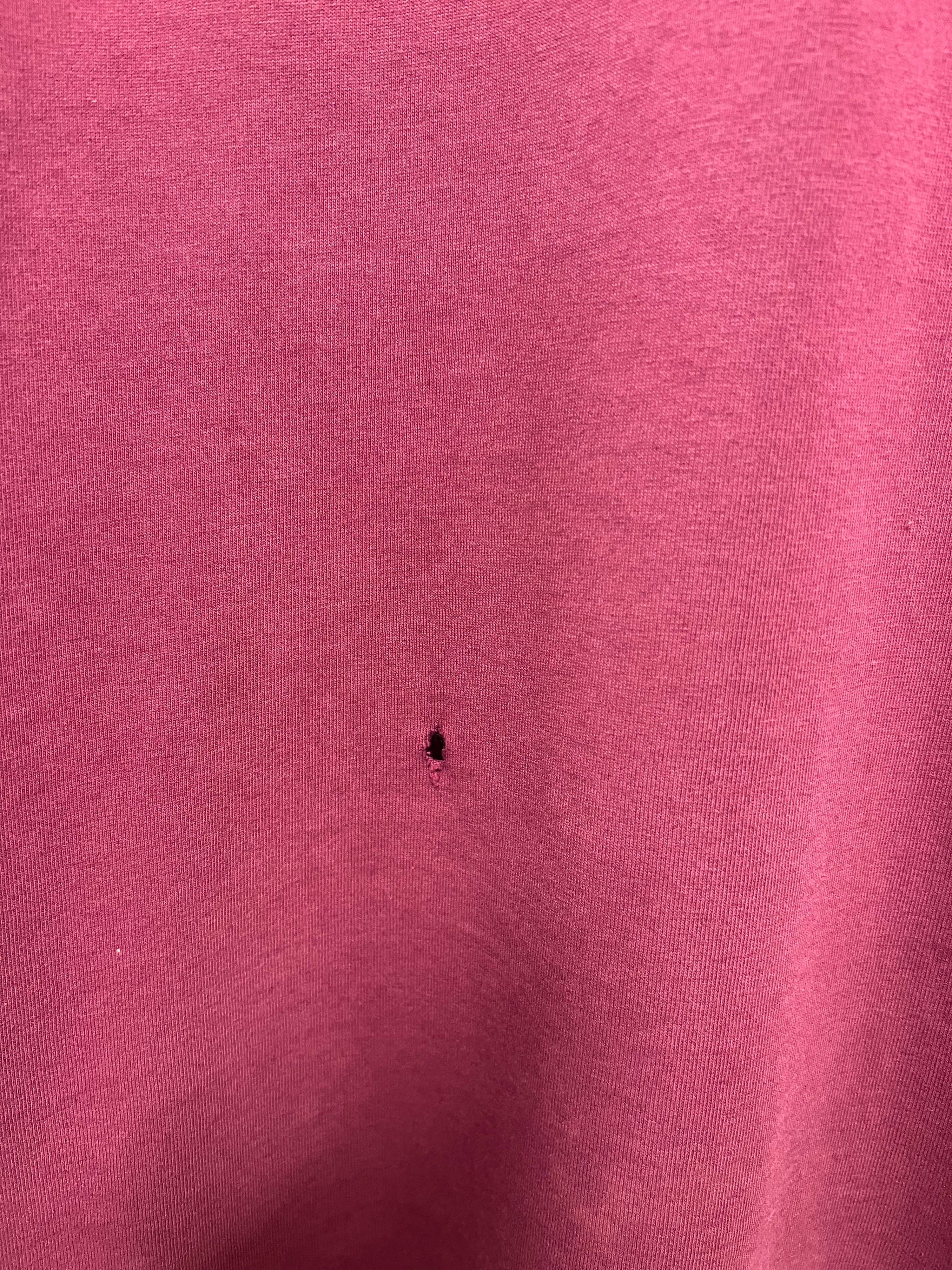 L - 1990s Quiksilver Maroon Tee - Collar Hit