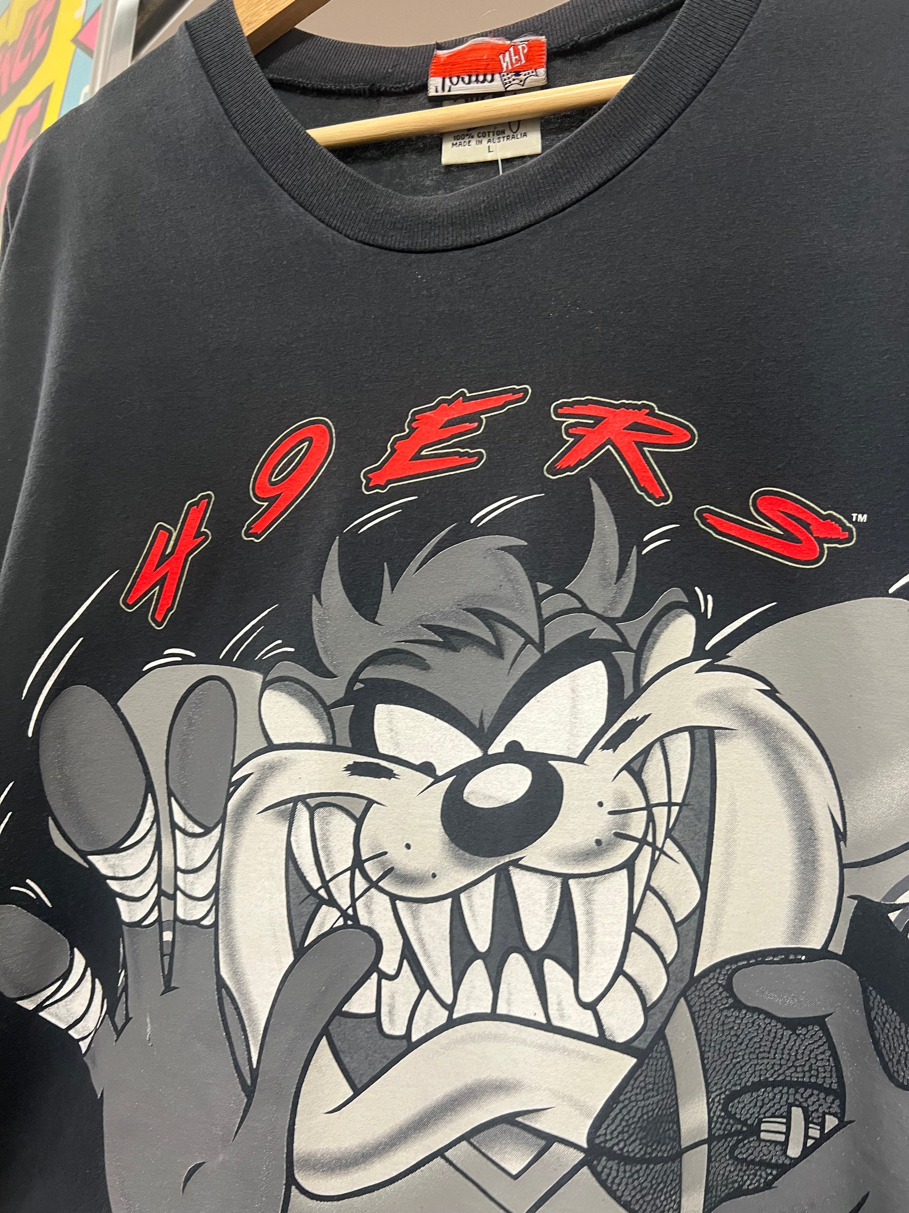 L - 1994 Taz Devil San Francisco 49ers Football Tee