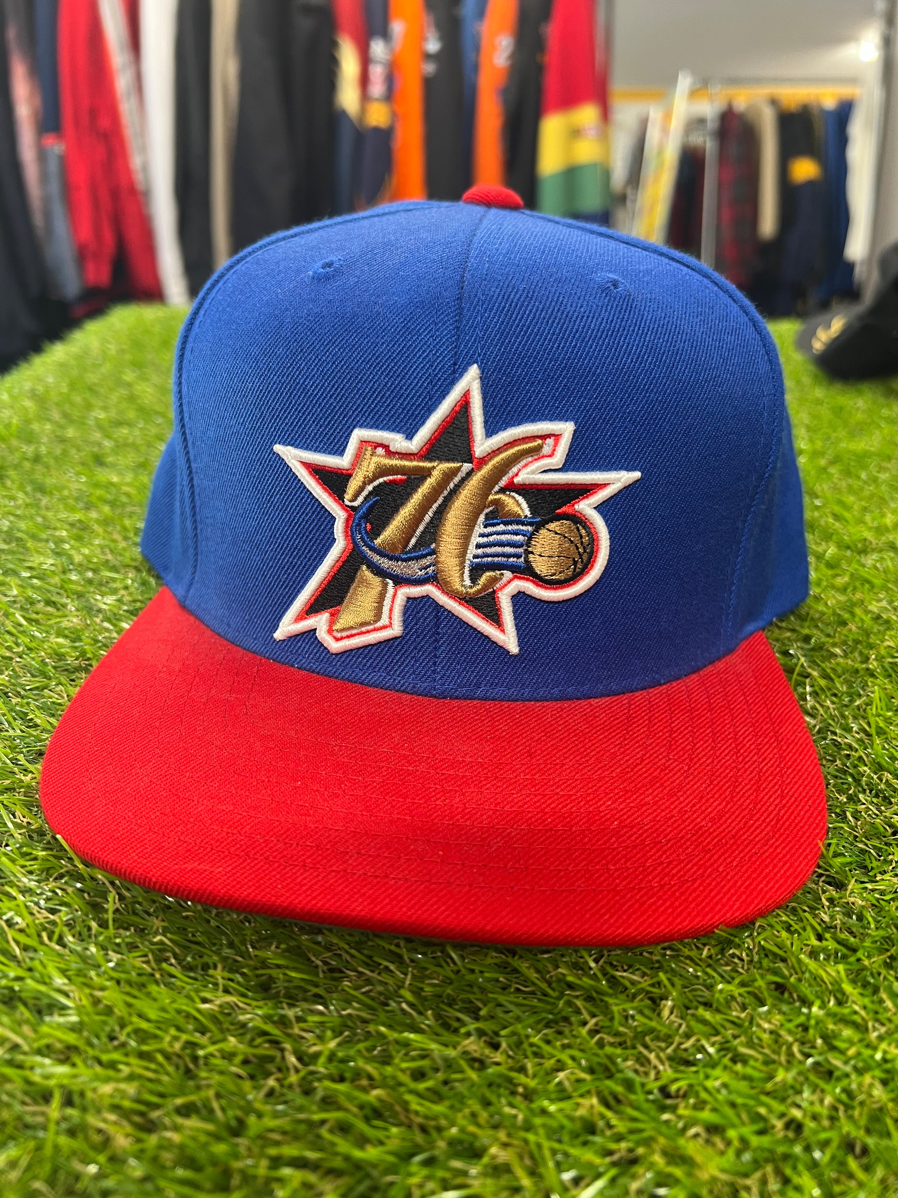 Mitchell And Ness 76ers Blue/Red Snapback
