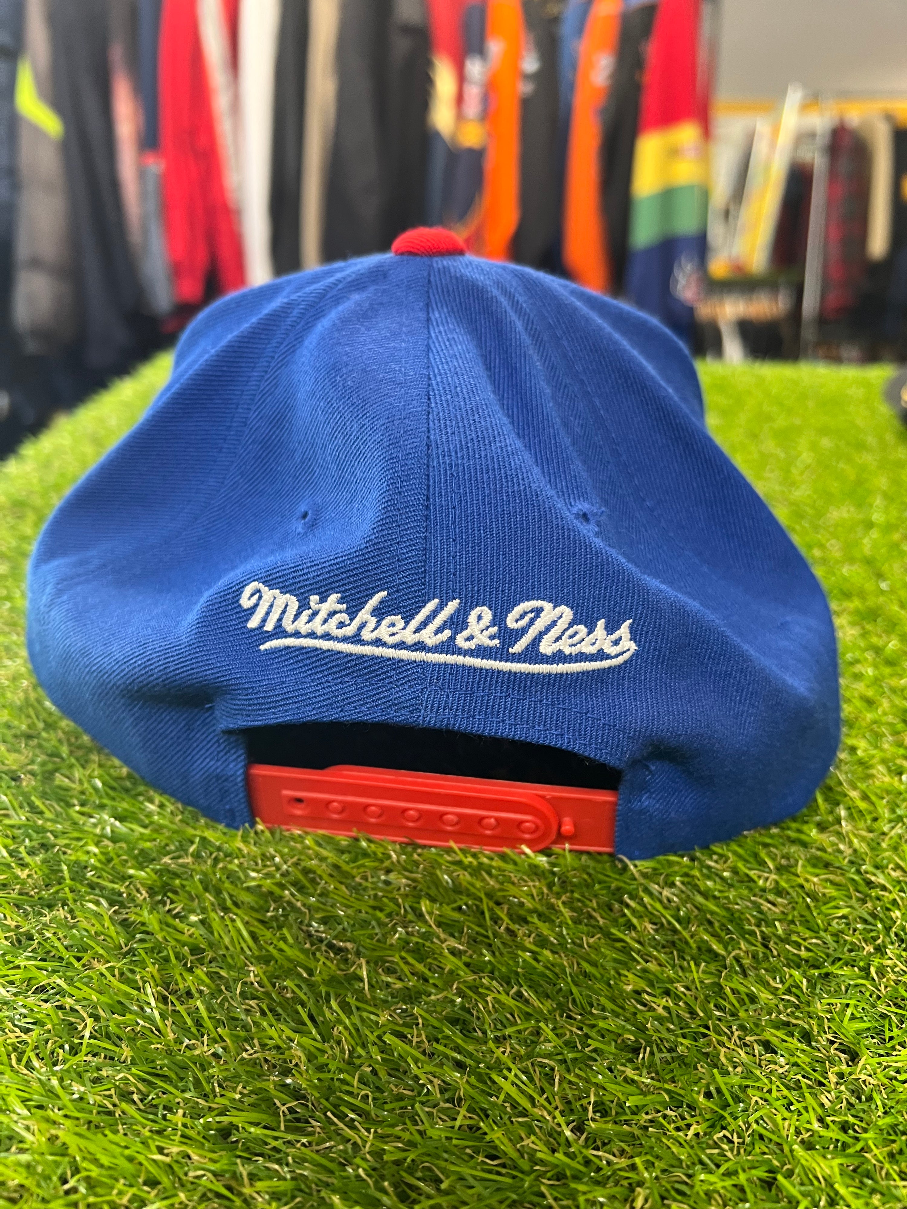 Mitchell And Ness 76ers Blue/Red Snapback