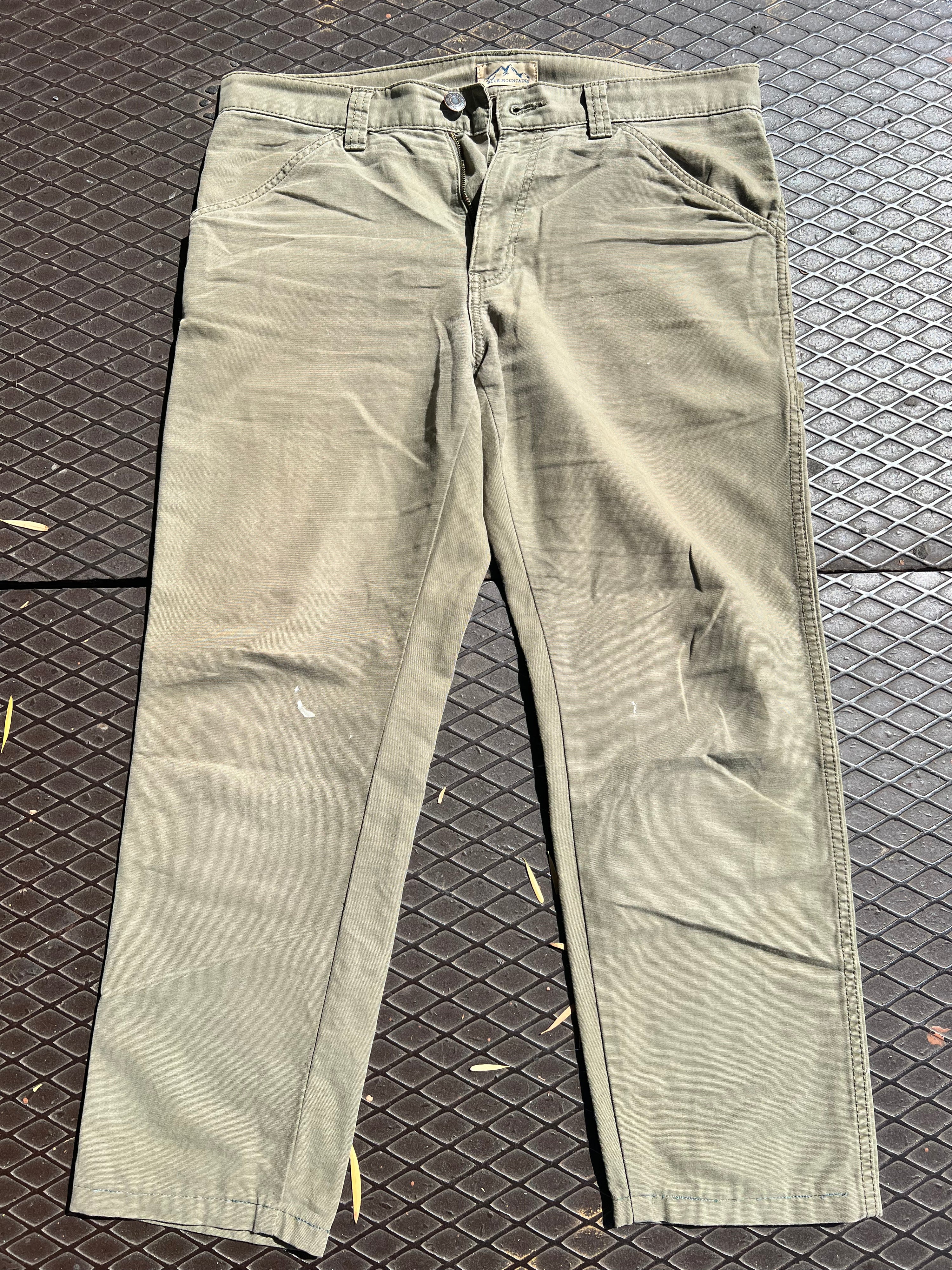 34 - Blue Mountain Green Carpenter Pants 34x32