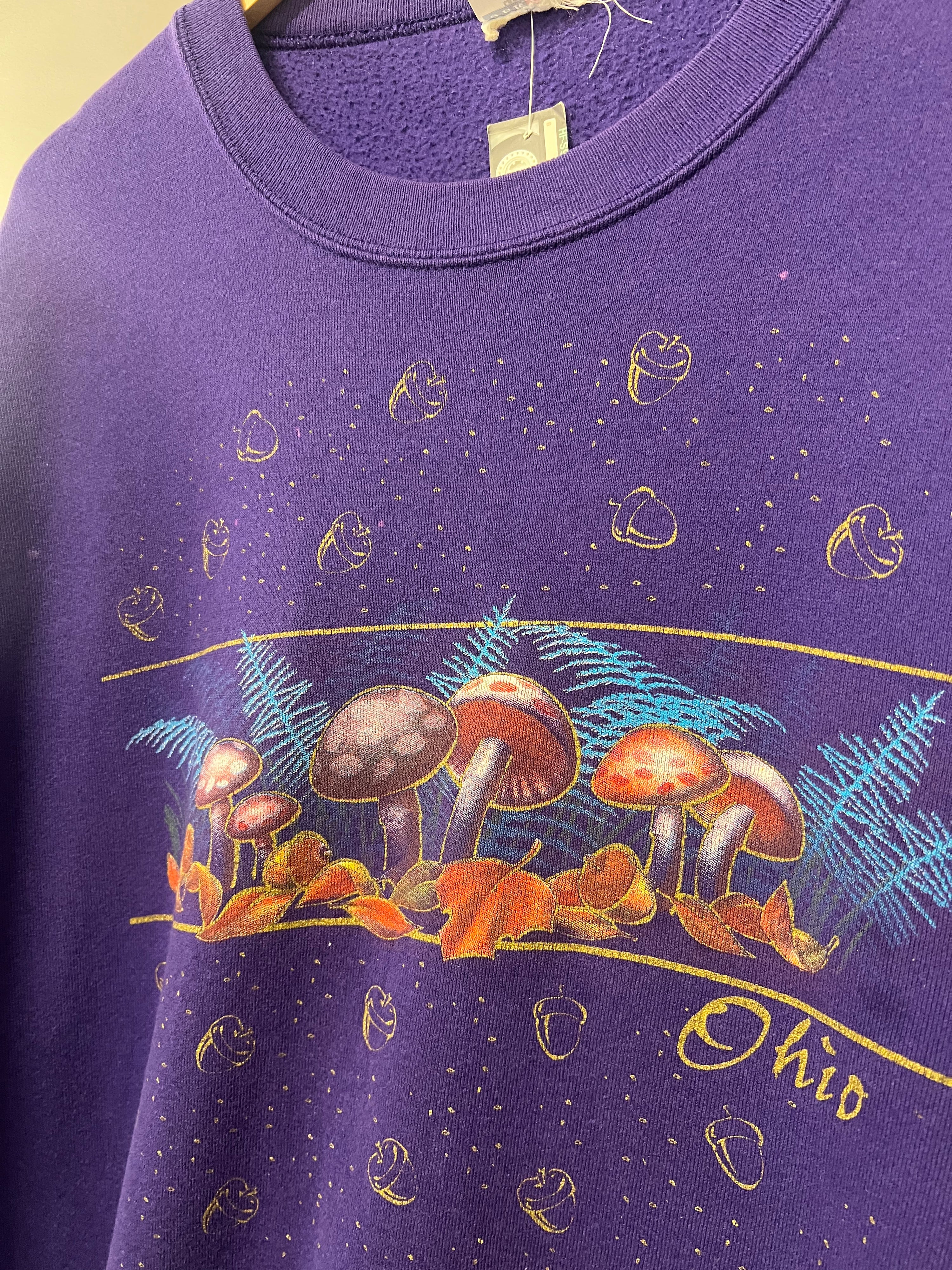 [L] 1990s Purple Mushroom Jumper