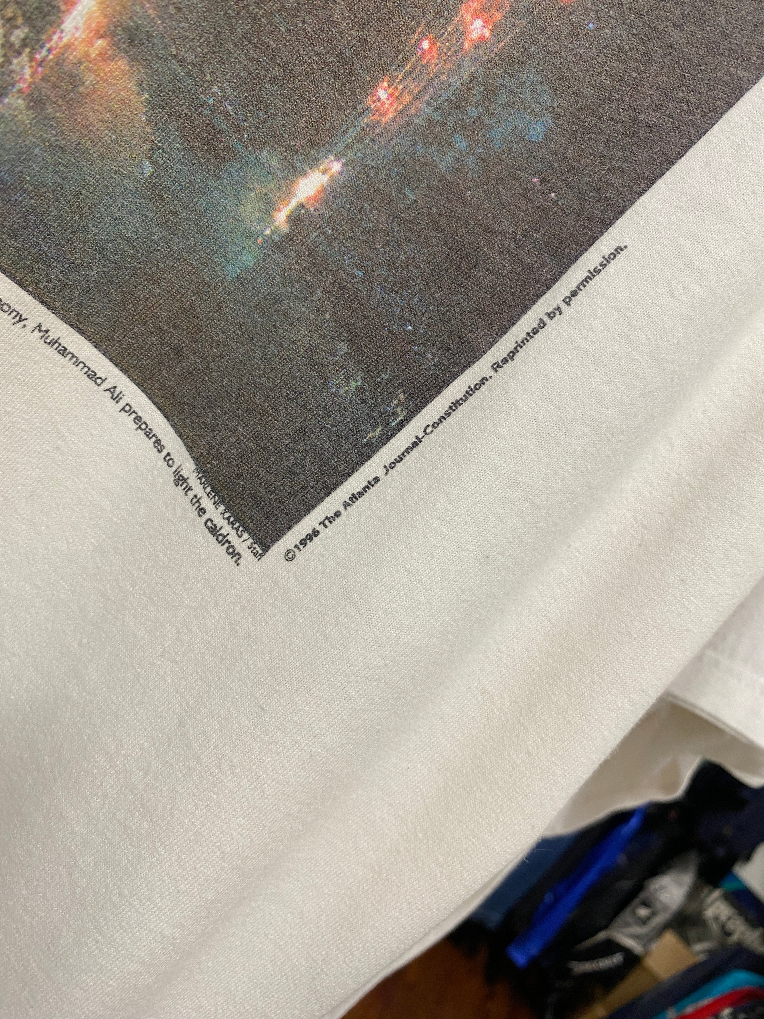 XL - 1996 Atlanta Olympics 'The Greatest' Front Page White Tee