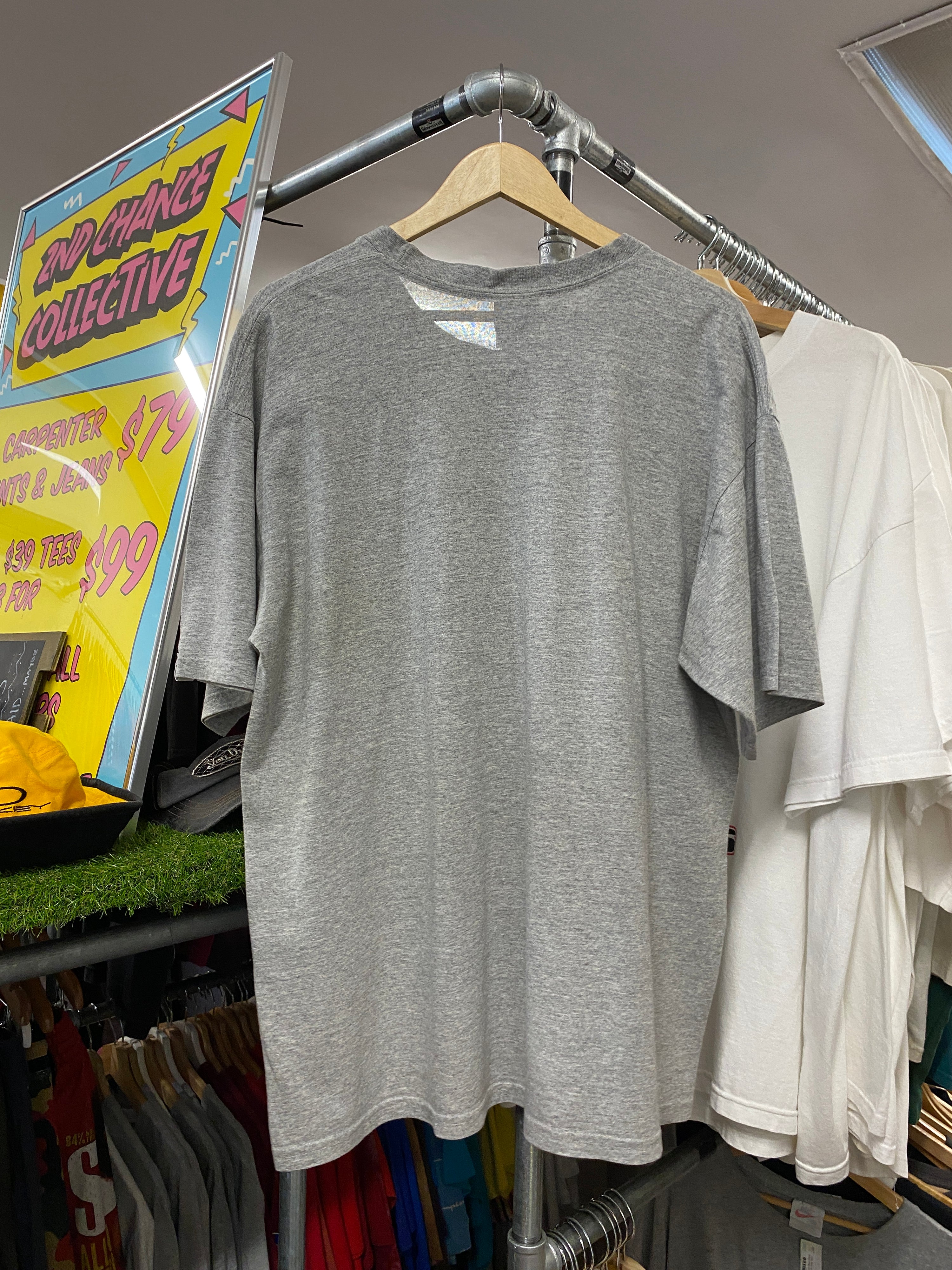 XL - Nike Football Strip Print Grey Tee