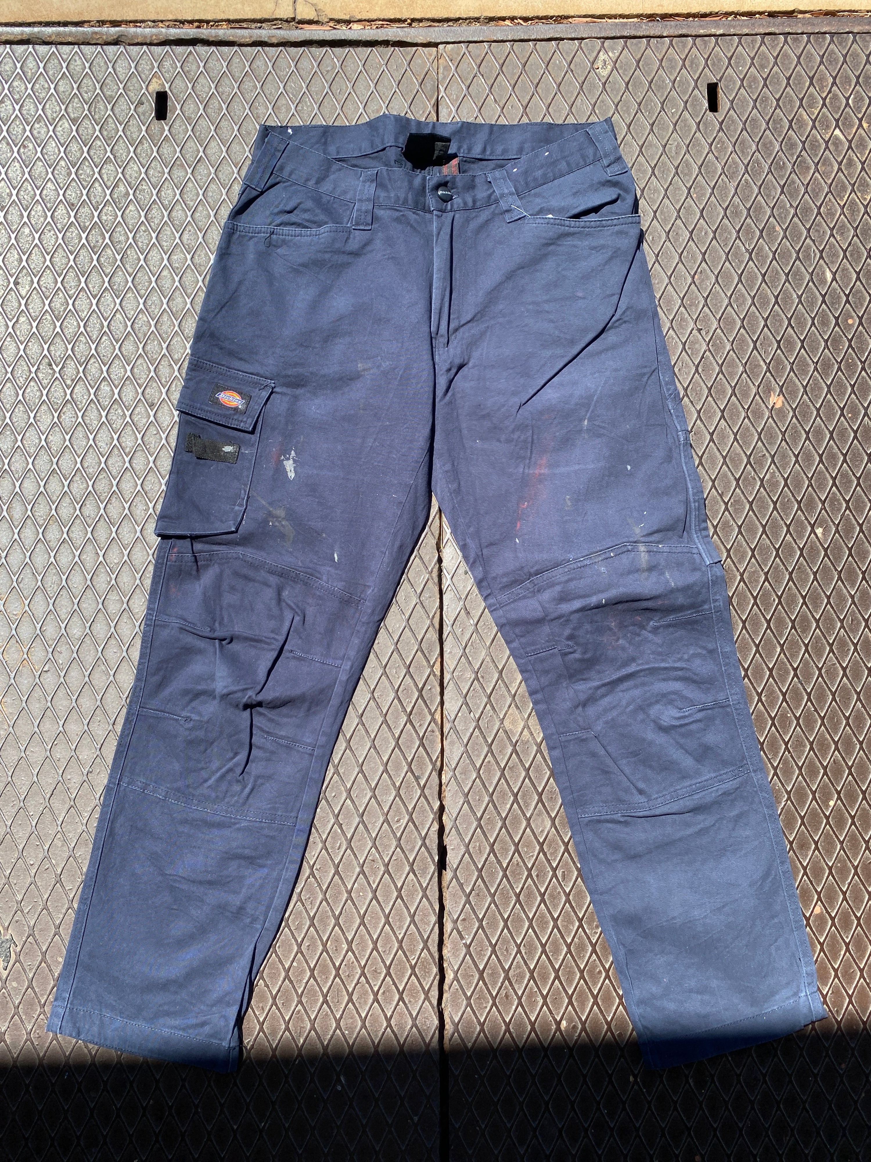 32S - Dickies Dark Blue Double Knee Carpenter Pants