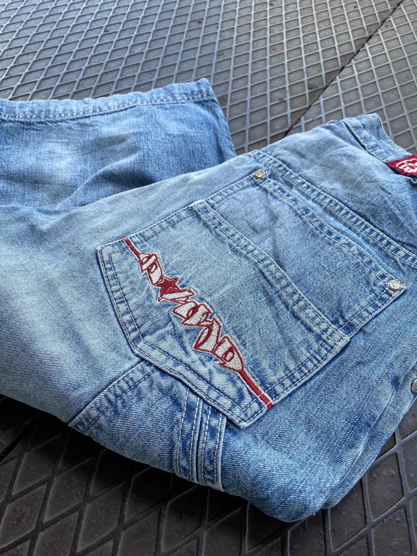 28 - Download Light Blue Denim Cargo Shorts Embroidered Pocket