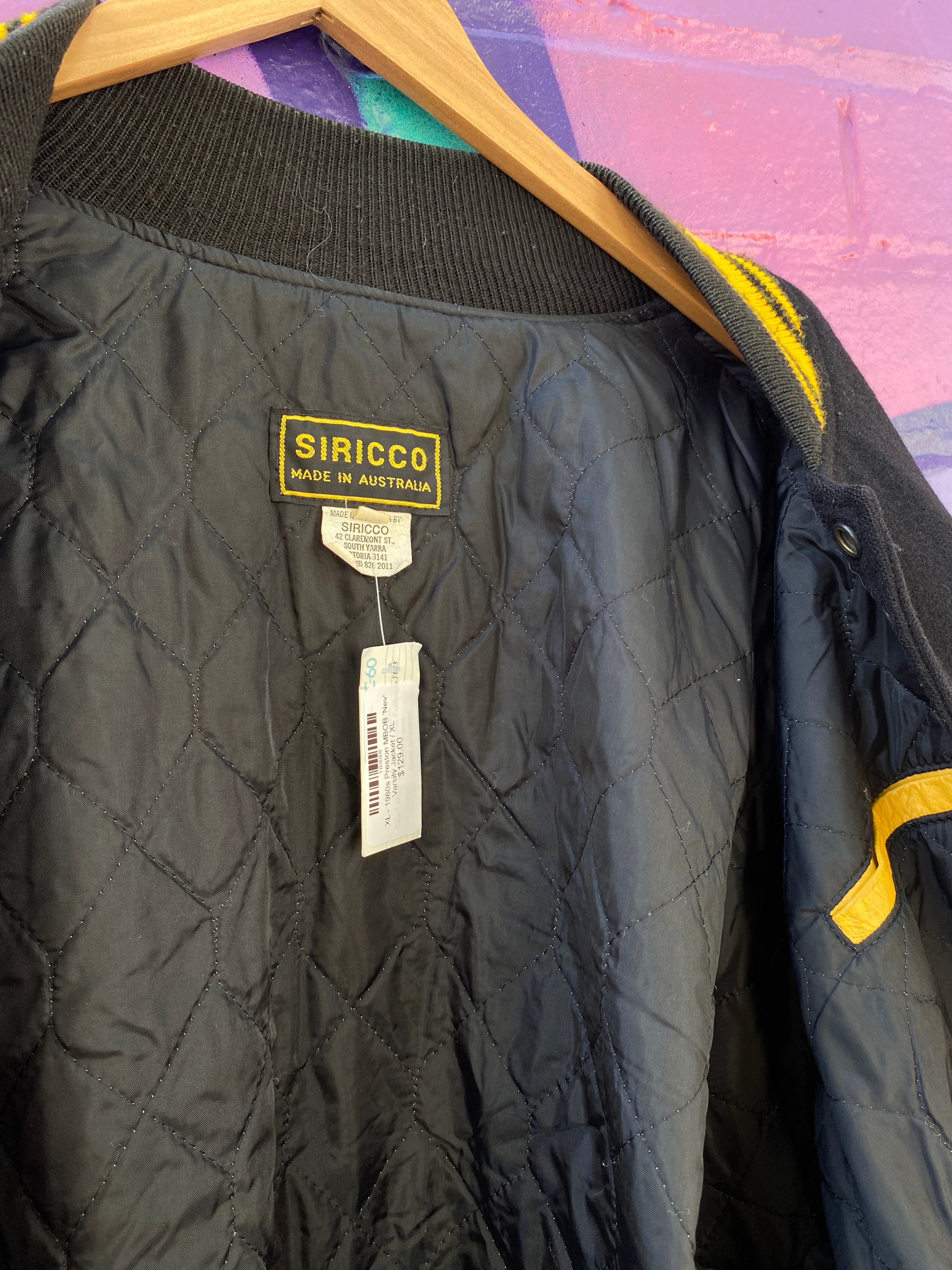 XL - 1980s Preston MBOB 'Nev' Varsity Jacket