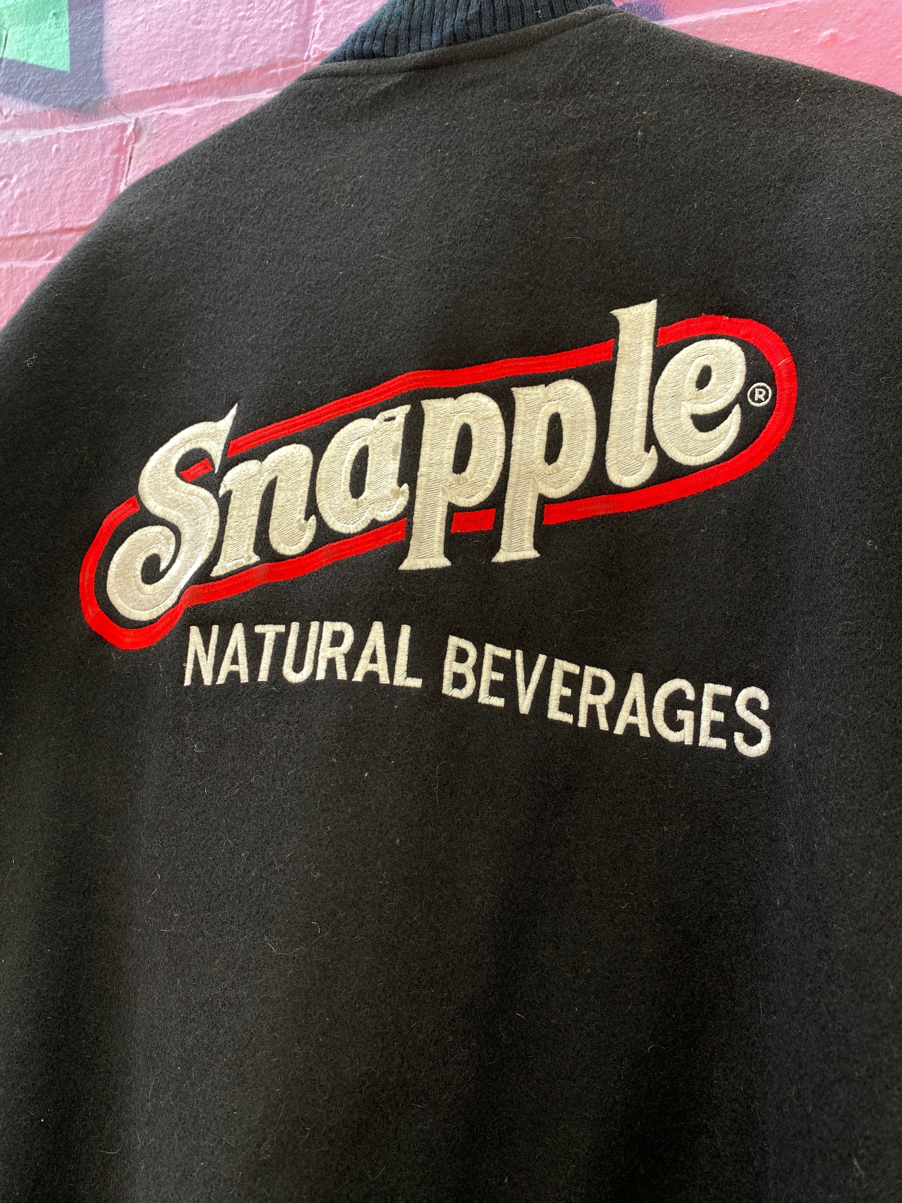 L - Vintage 'Snapple Beverages' Varsity Jacket