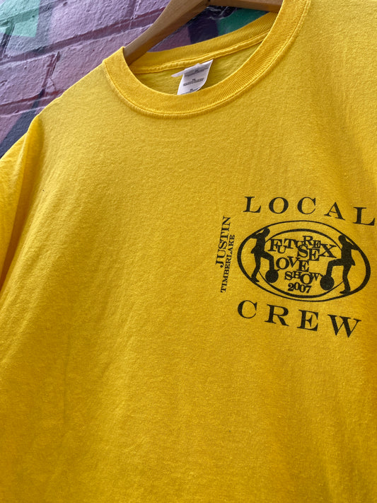 XL - 2007 Justin Timberlake Crew Shirt Yellow