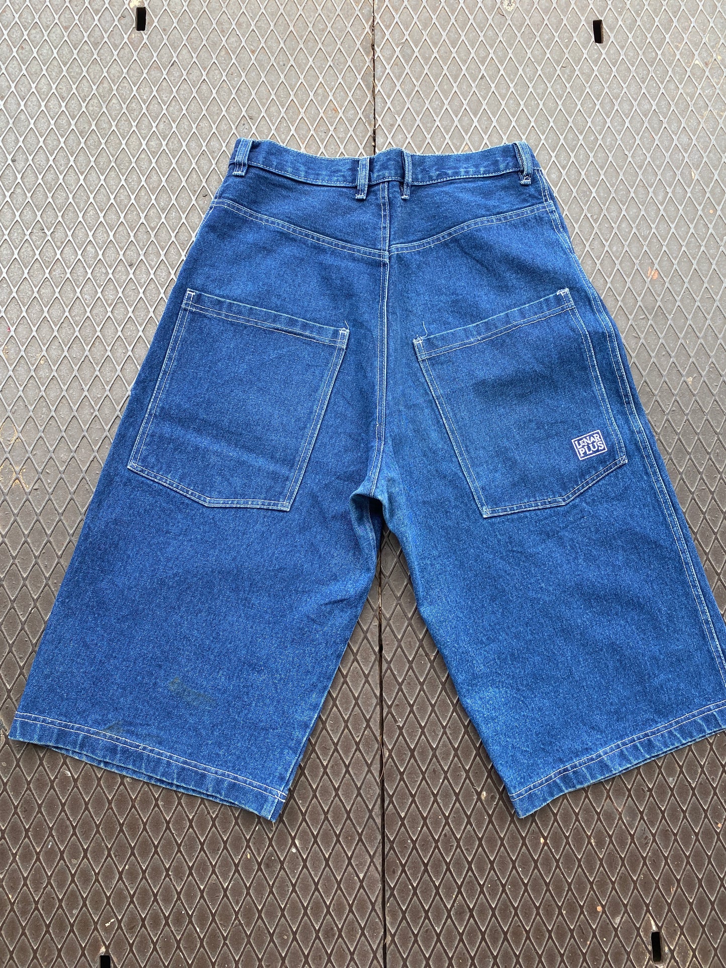 32 - Lenar Plus Blue Denim Shorts