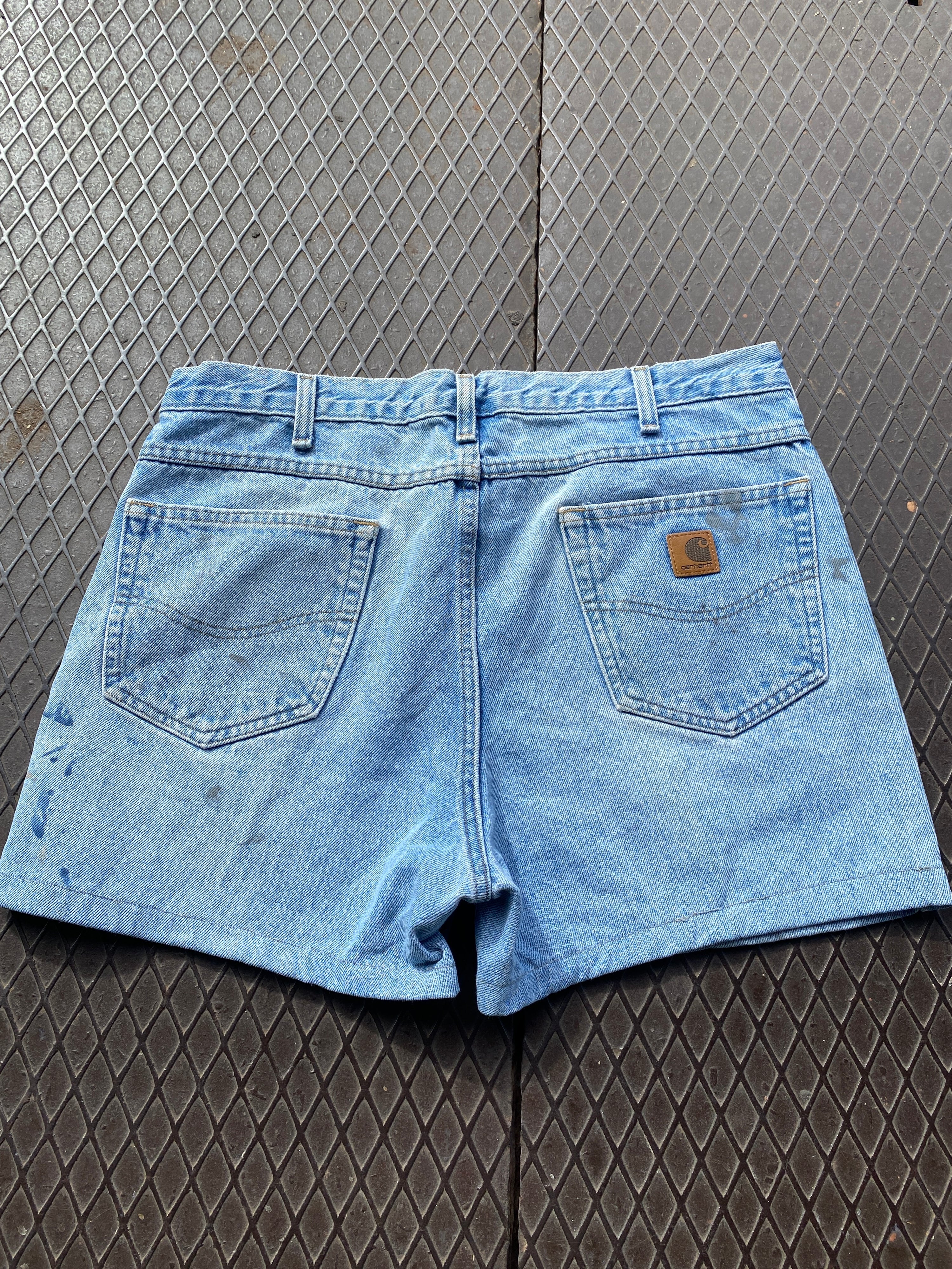 36 - Carhartt Shorts Light Blue Denim S246UP