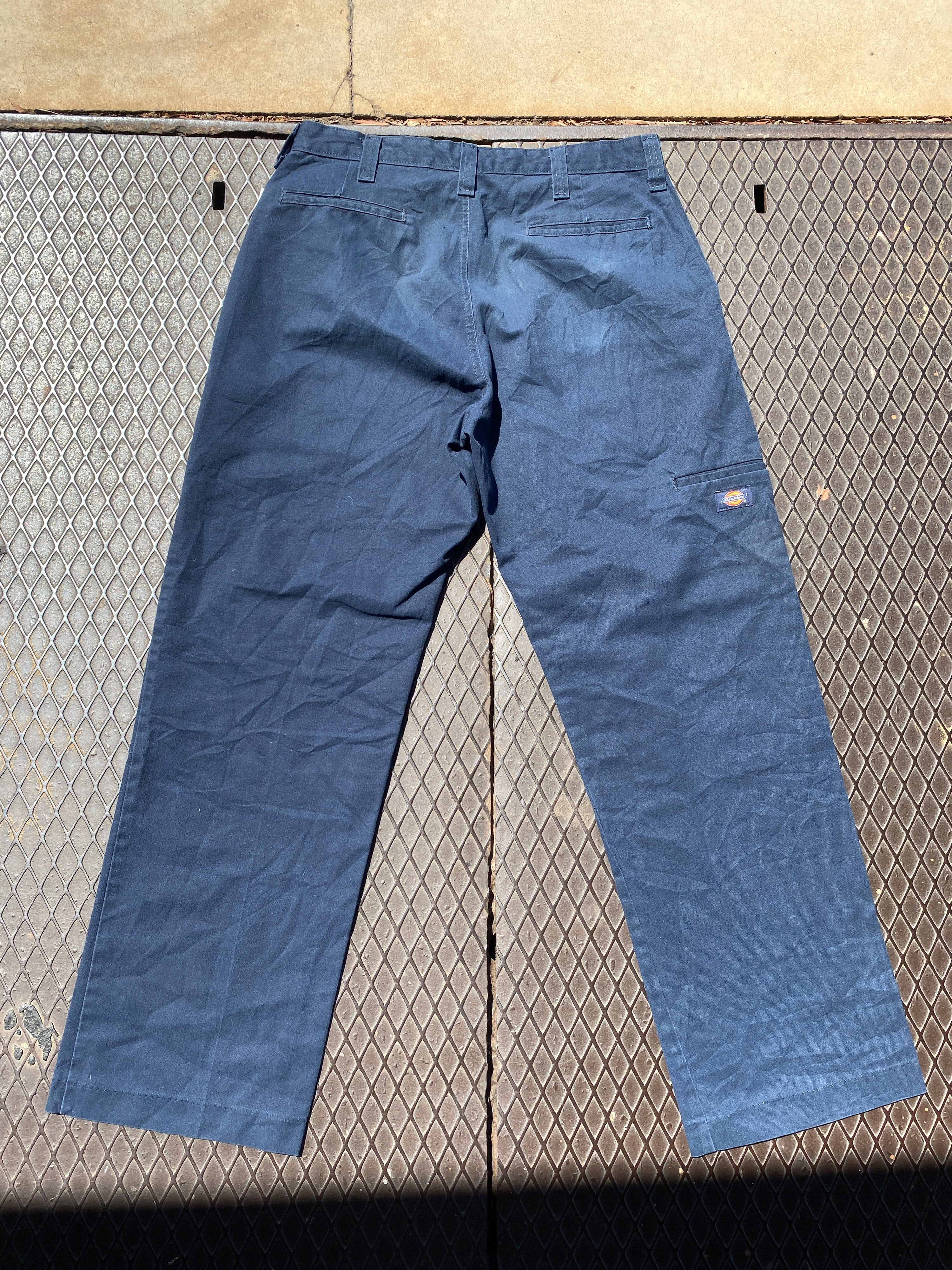 34x32 - Dickies Dark Blue Cotton Double Knees