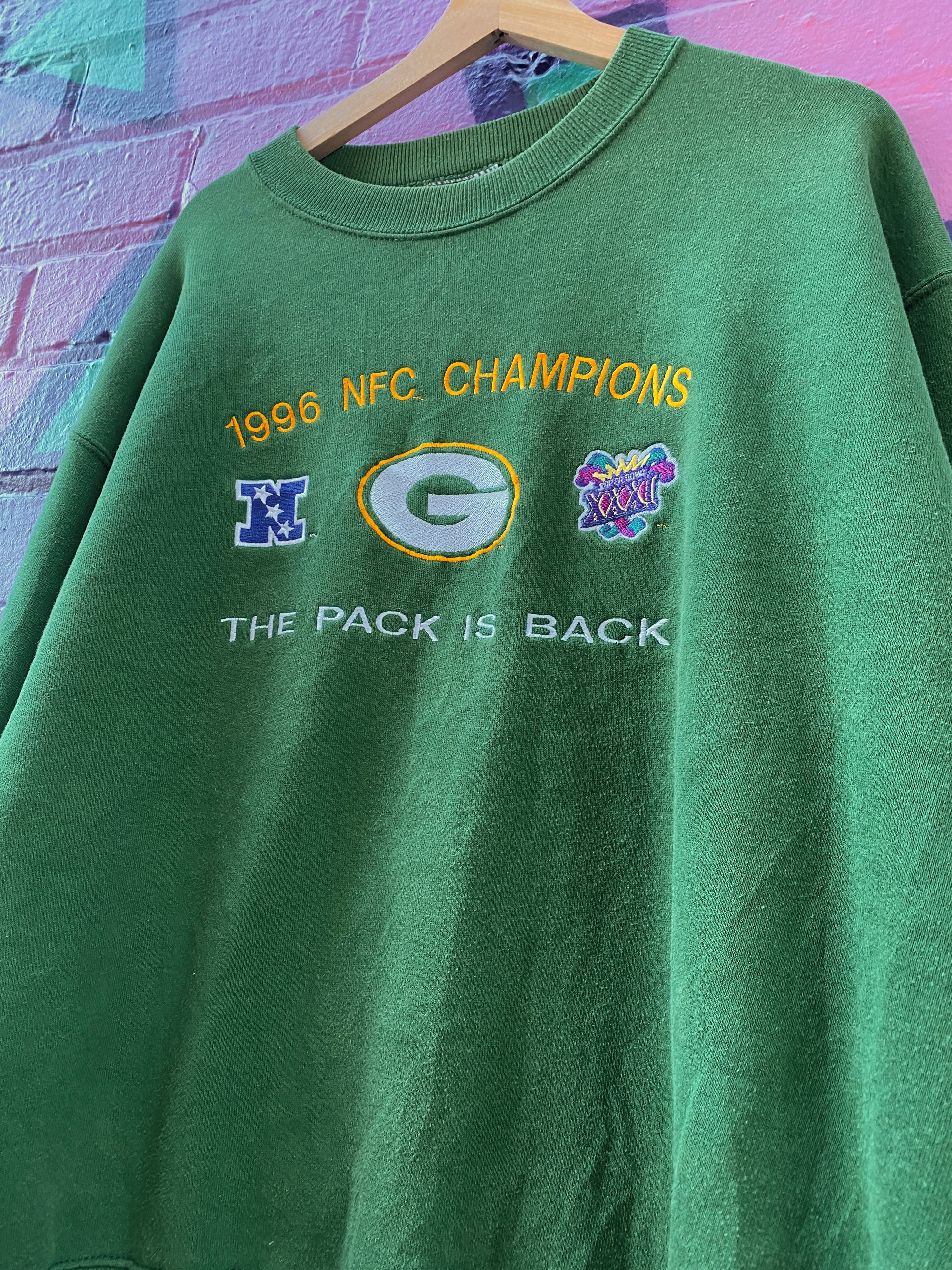 L - 1996 Green Bay Packers The Pack Is Back Jumper