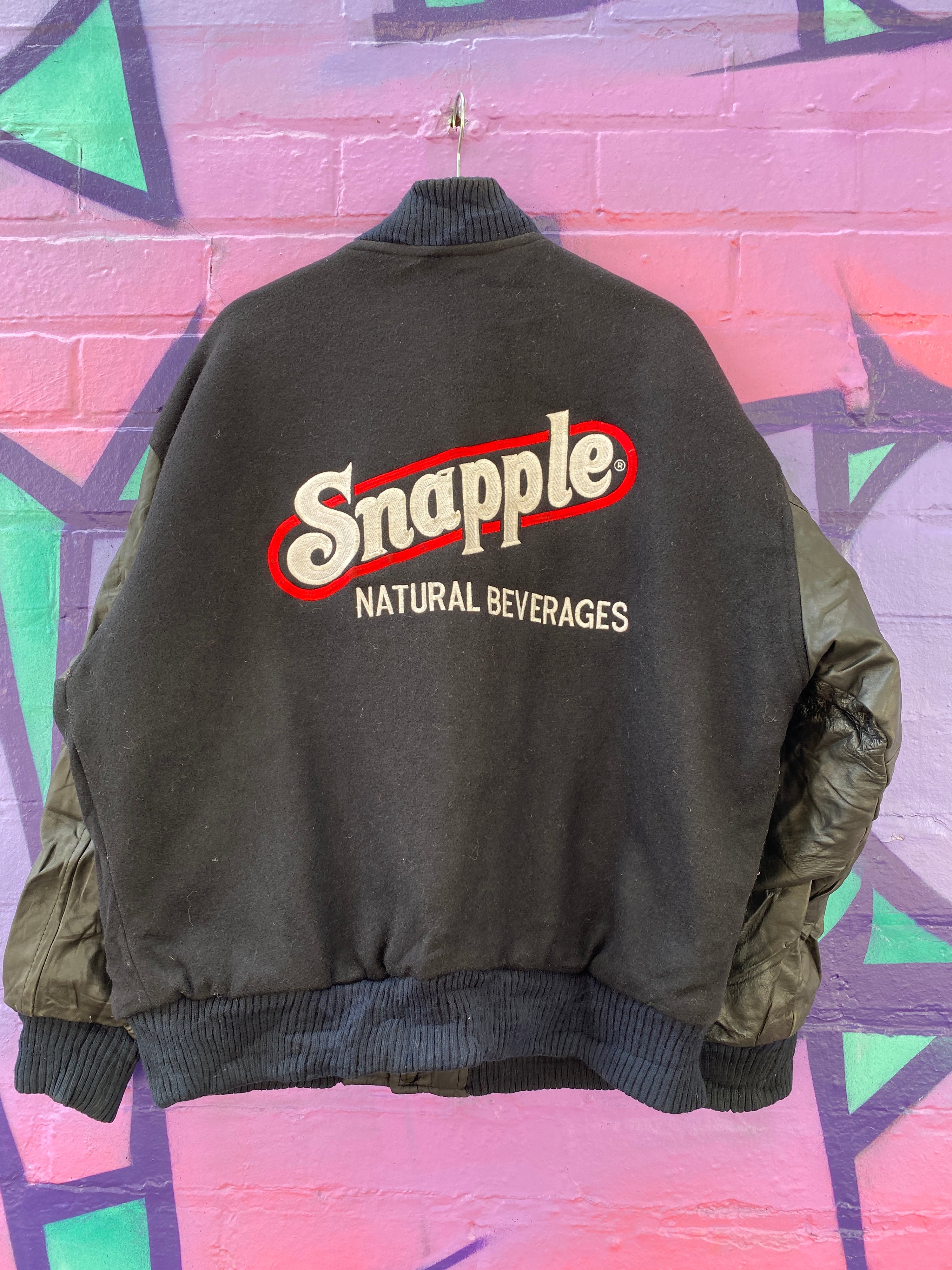 L - Vintage 'Snapple Beverages' Varsity Jacket