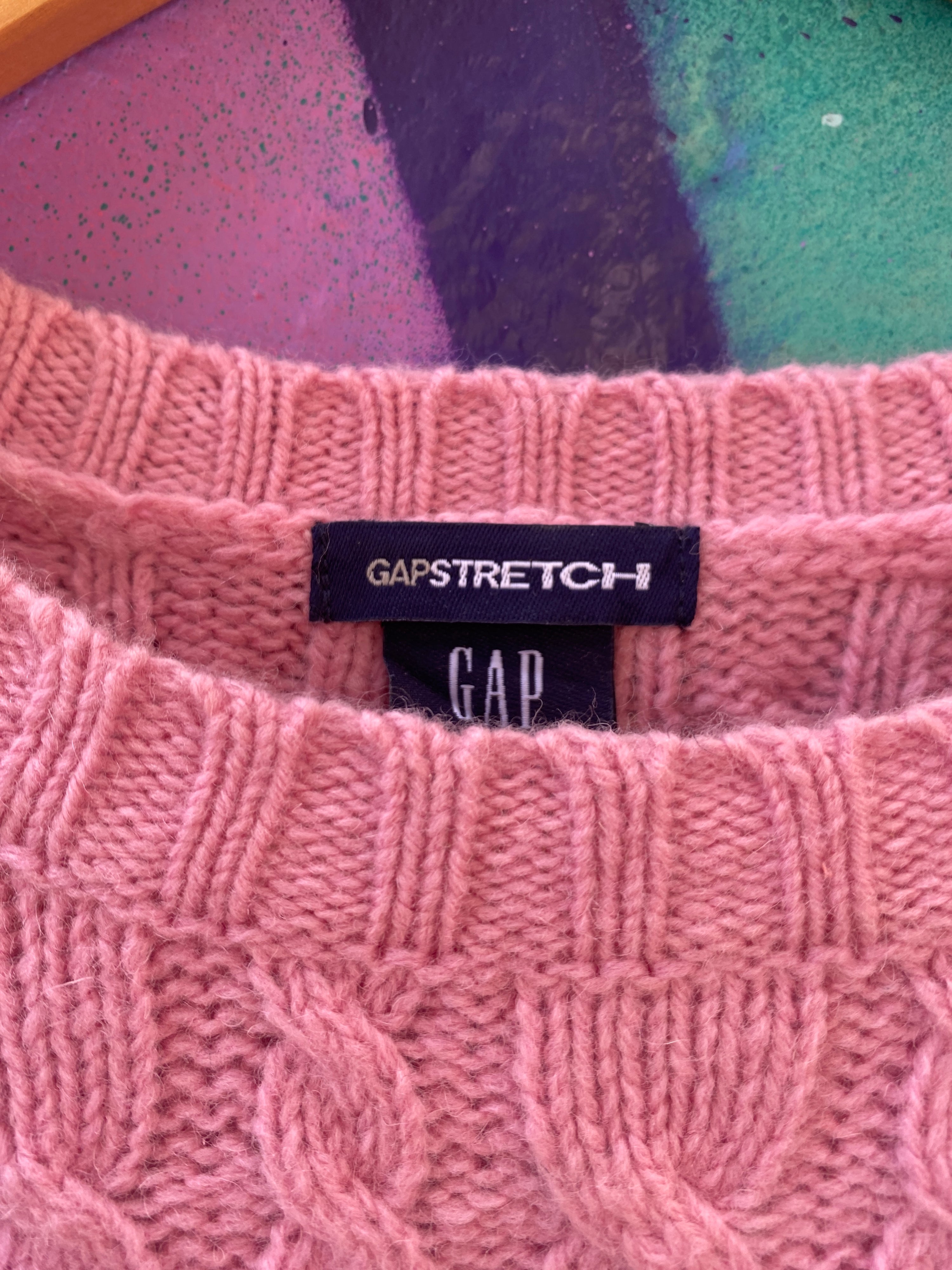 S - GAP Pink Knit Sweater