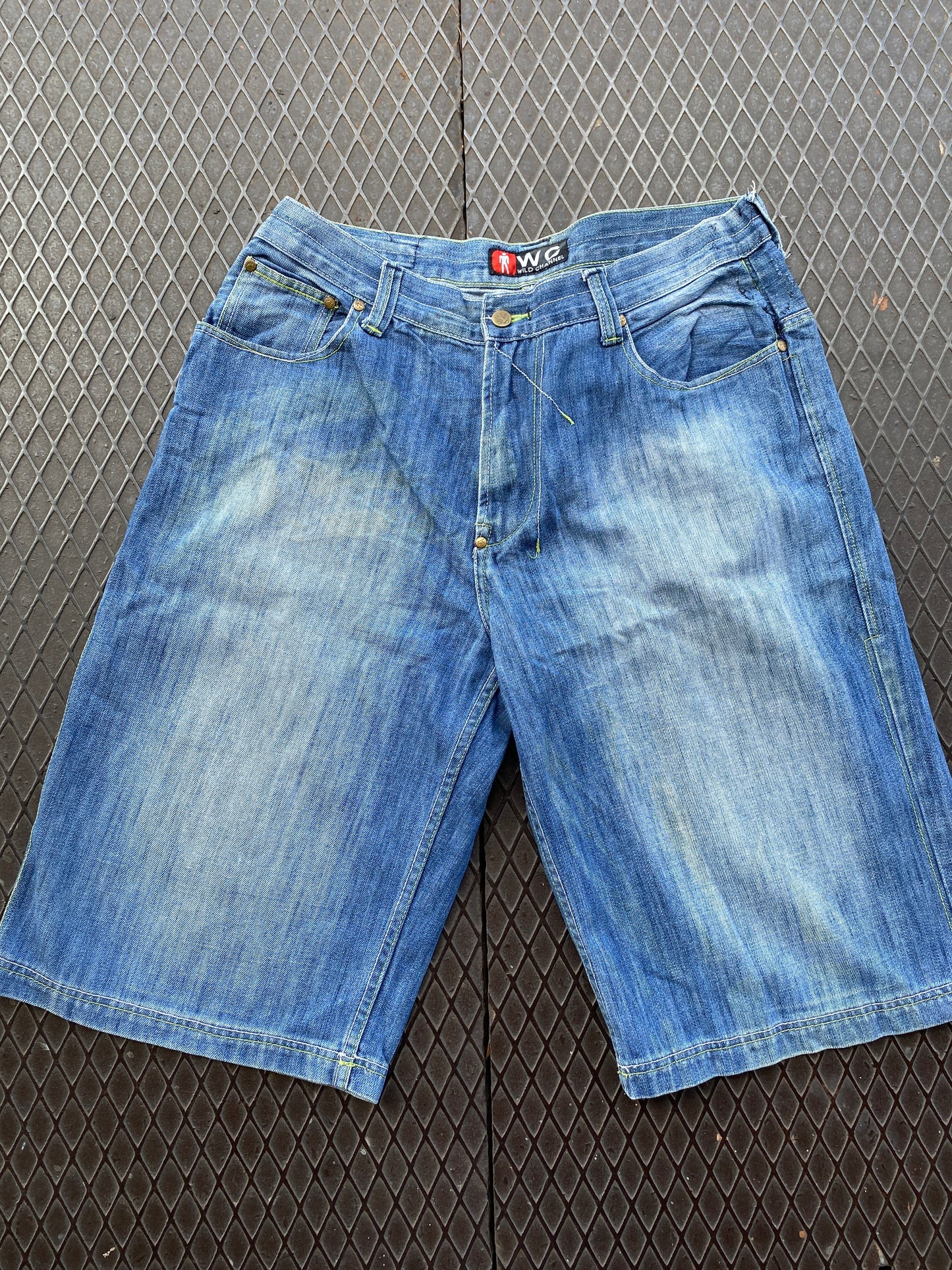 38 - Wild Channel "Out of this World" Blue Denim Shorts