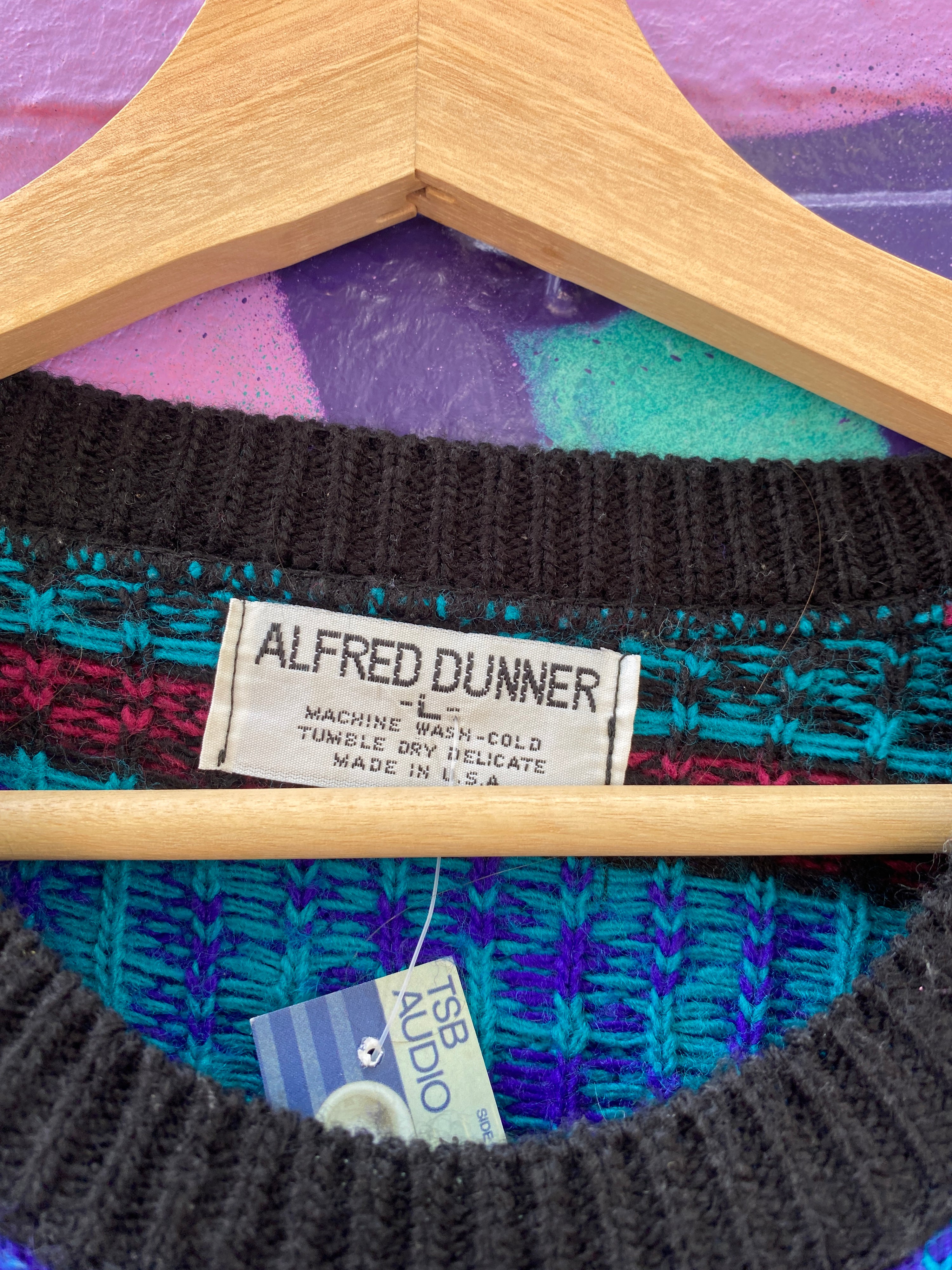 L - Alfred Dunner Vintage Knit Sweater