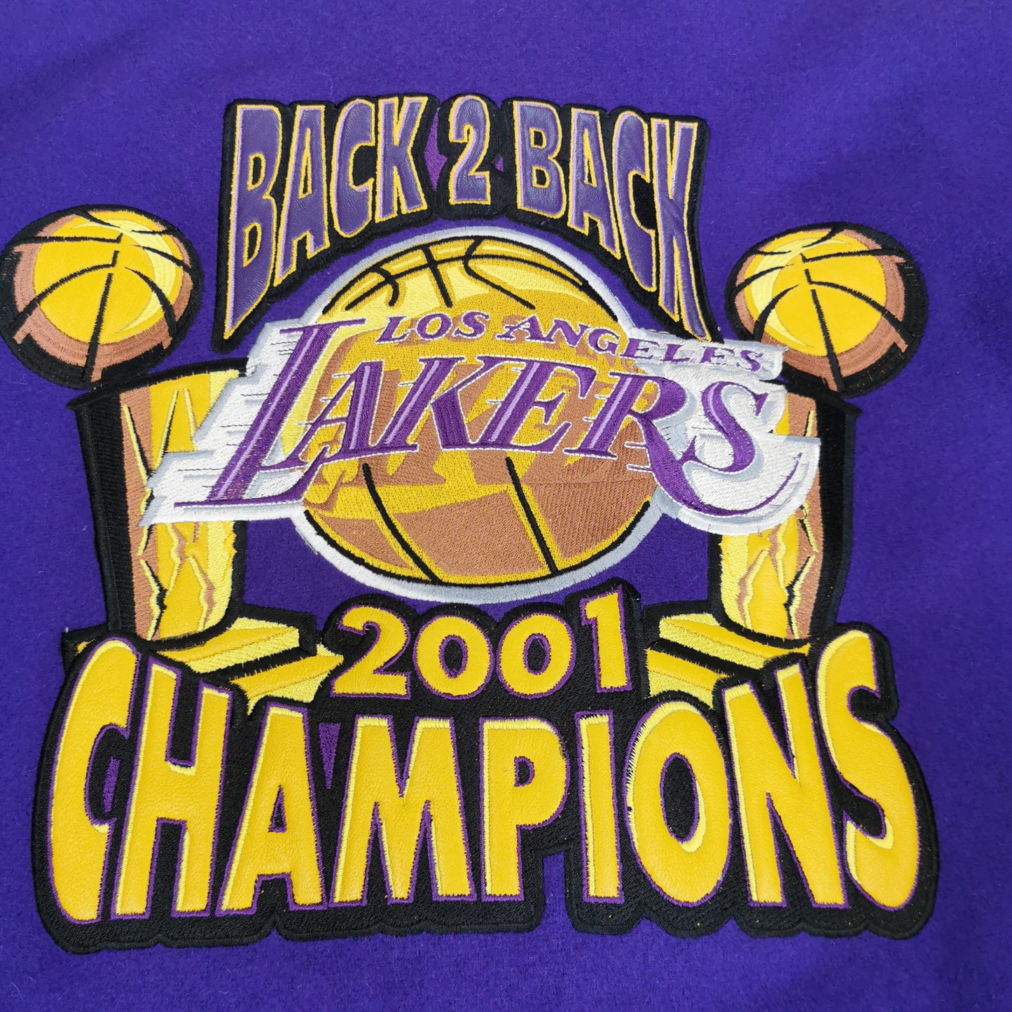 XL - Jeff Hamilton L/E 2001 Lakers Back To Back